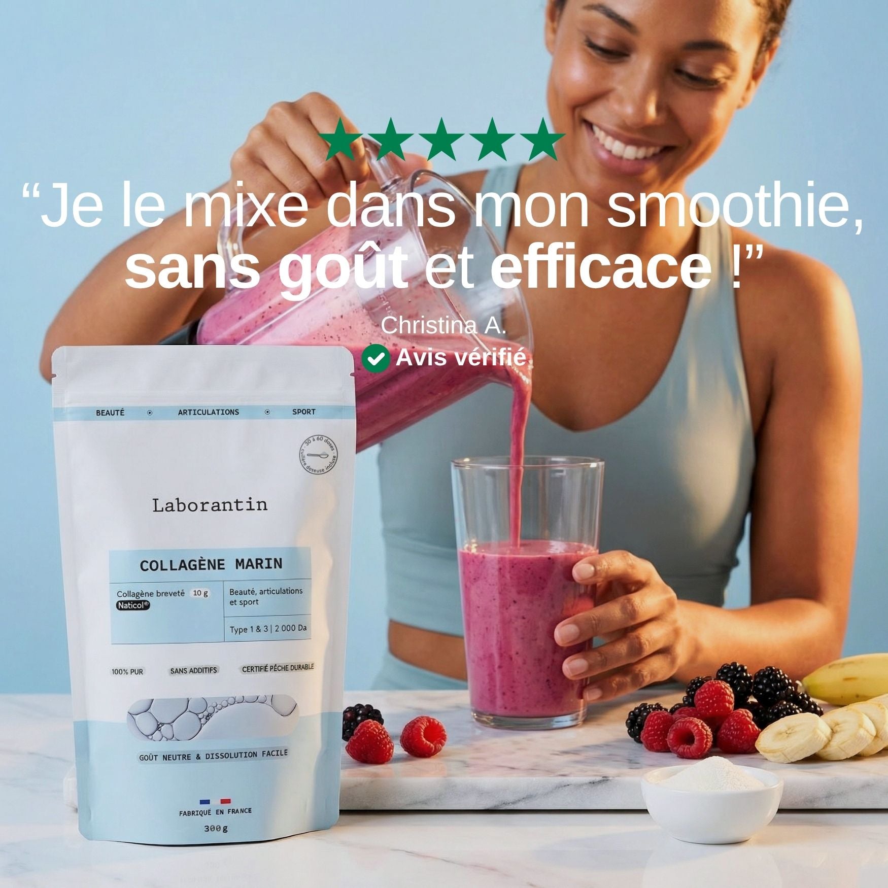 Avis client Collagène en poudre Neutre_Laborantin