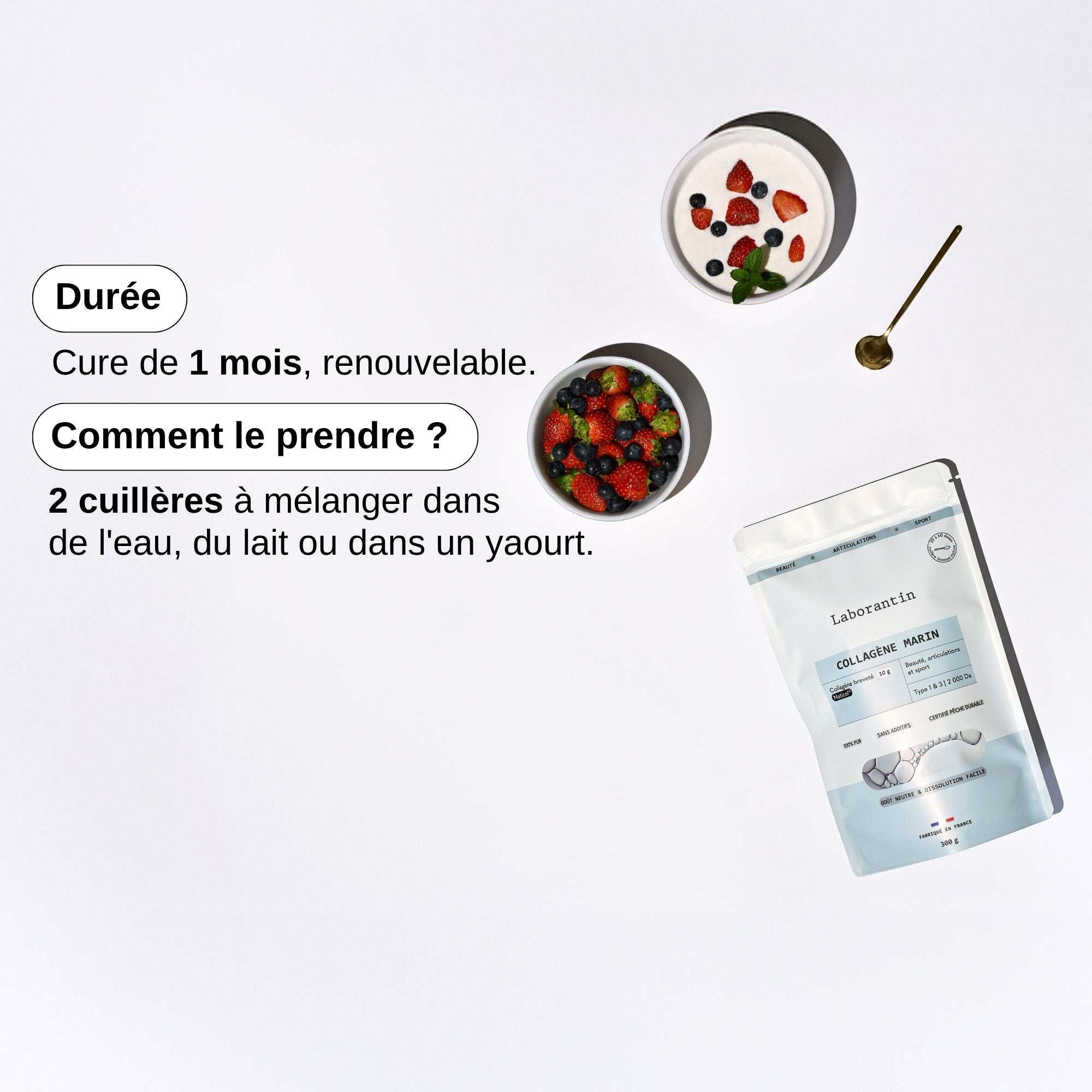 Collagène en poudre 100% pur_Laborantin