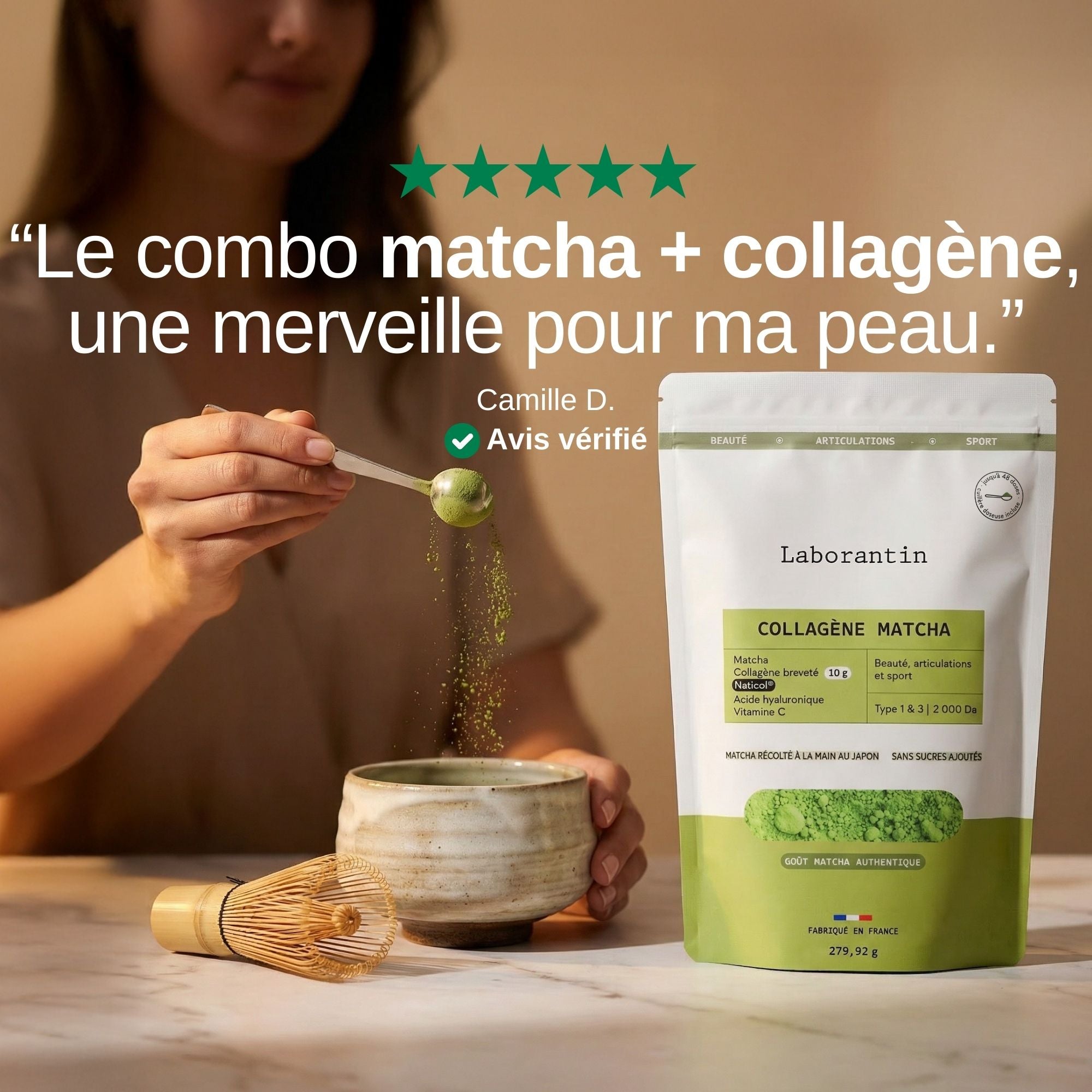 Collagène Matcha Avis_Laborantin
