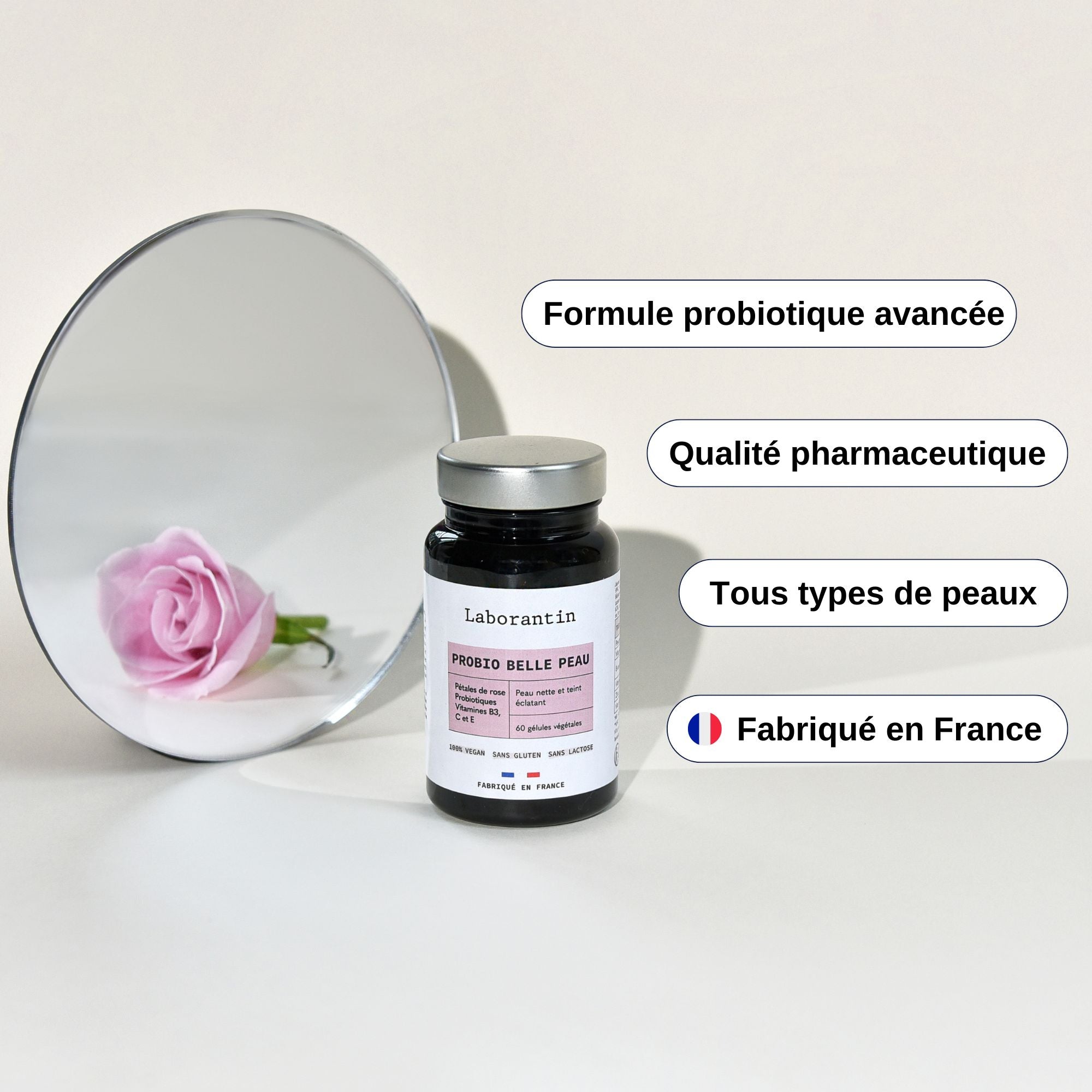 Probiotiques beauté de la peau_Laborantin