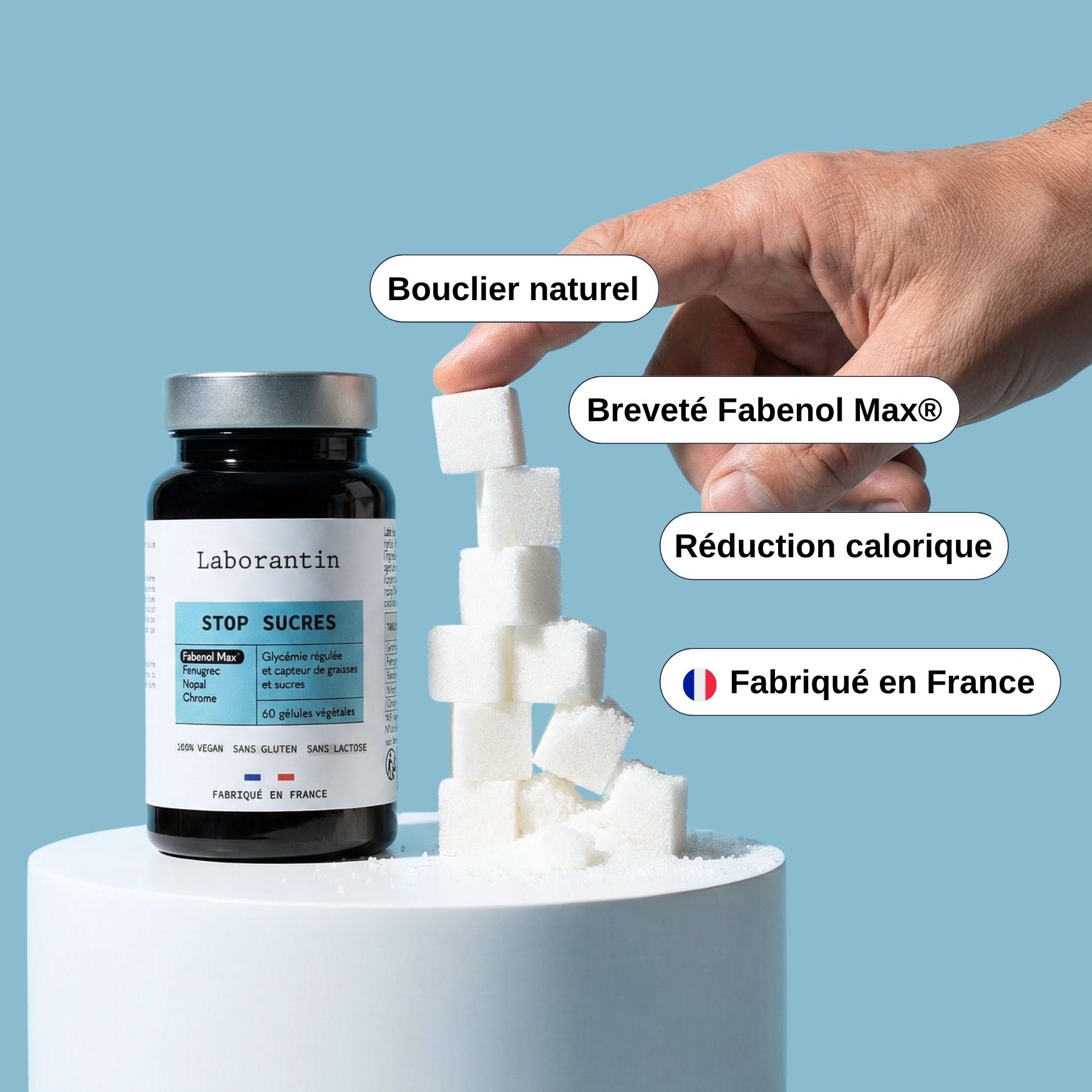 Complément alimentaire stop sucres_Laborantin