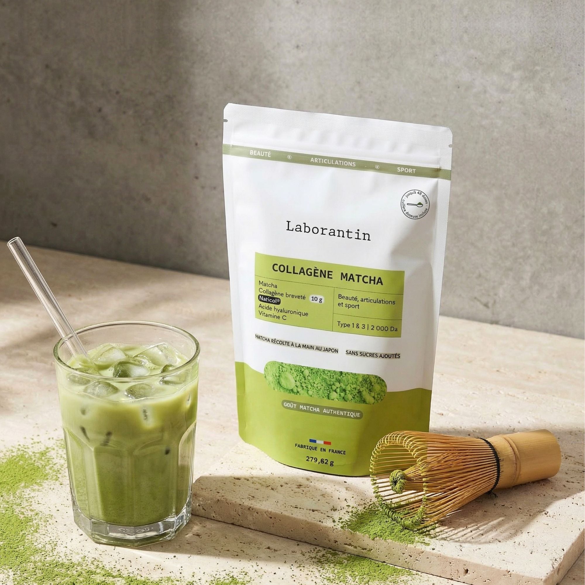 Poudre de Collagène Matcha_Laborantin