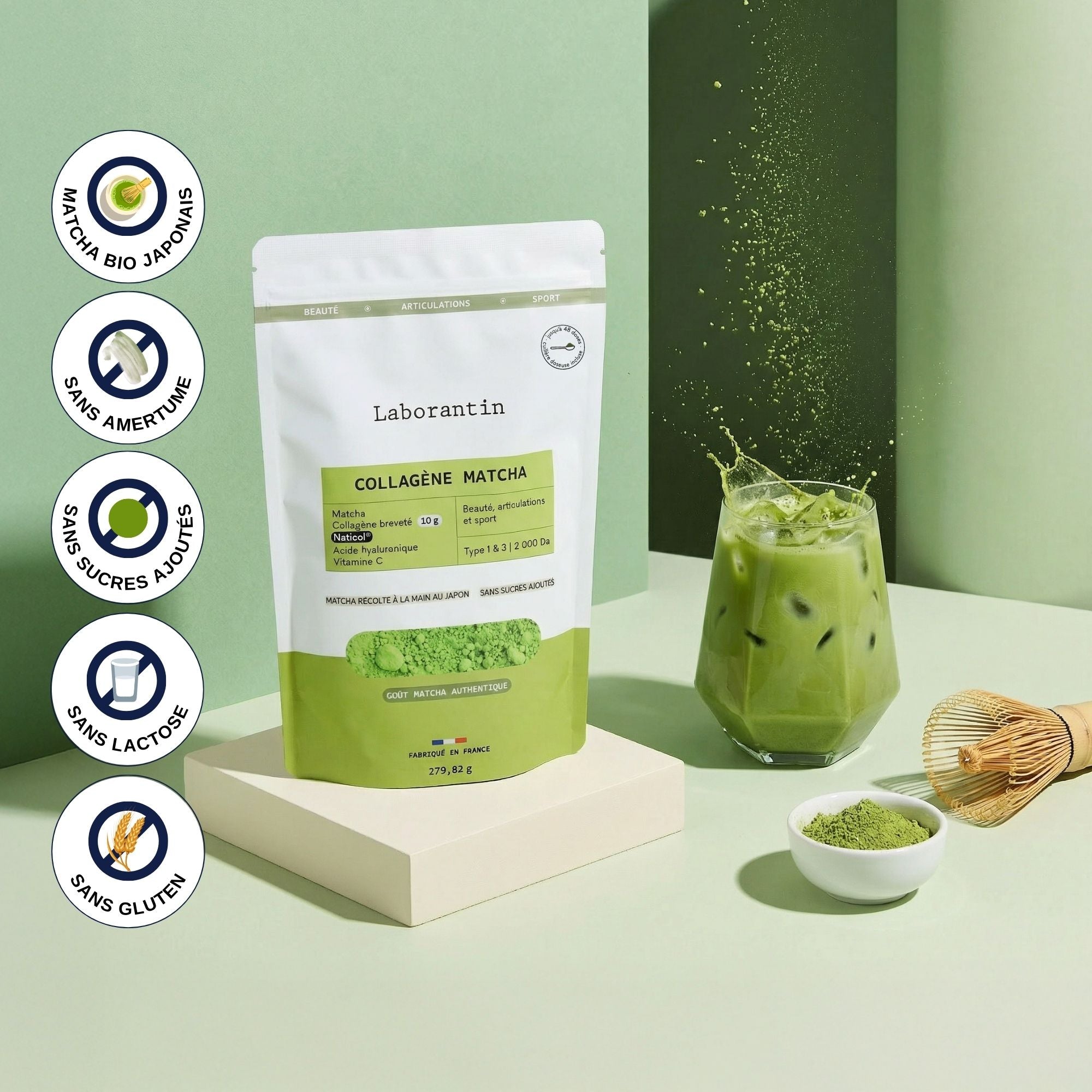 Matcha_Collagène_Acide Hyaluronique_Laborantin