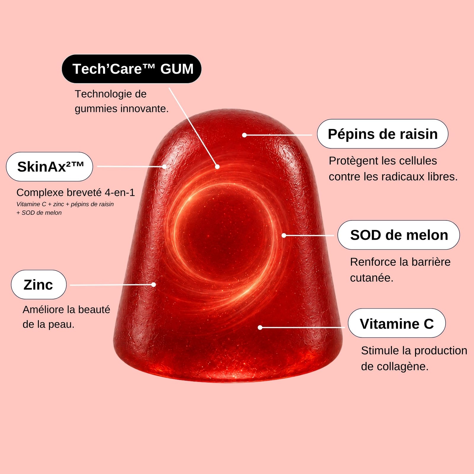 Composition SkinAx² Booster de Collagène