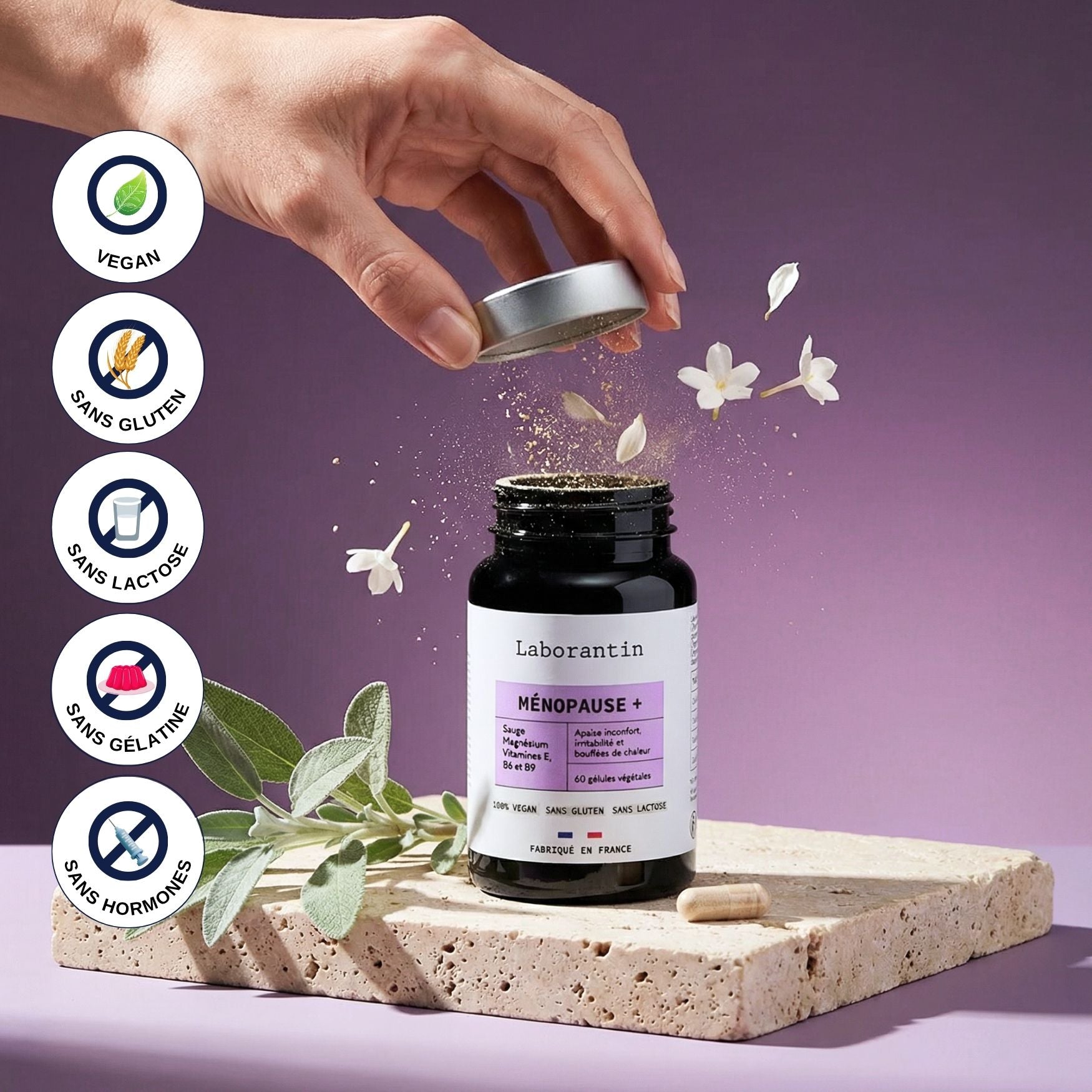 Ménopause anti-bouffées de chaleur_Laborantin