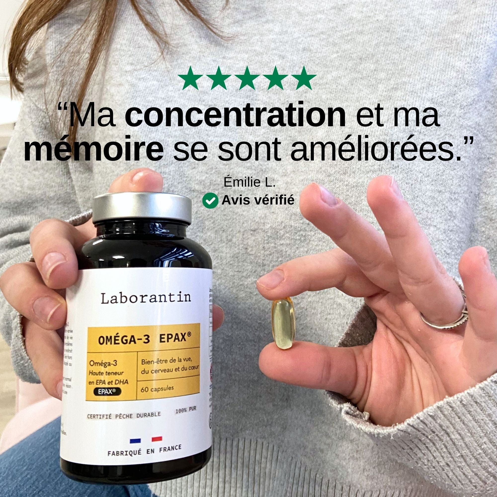 Avis Client Oméga-3 Epax_Laborantin
