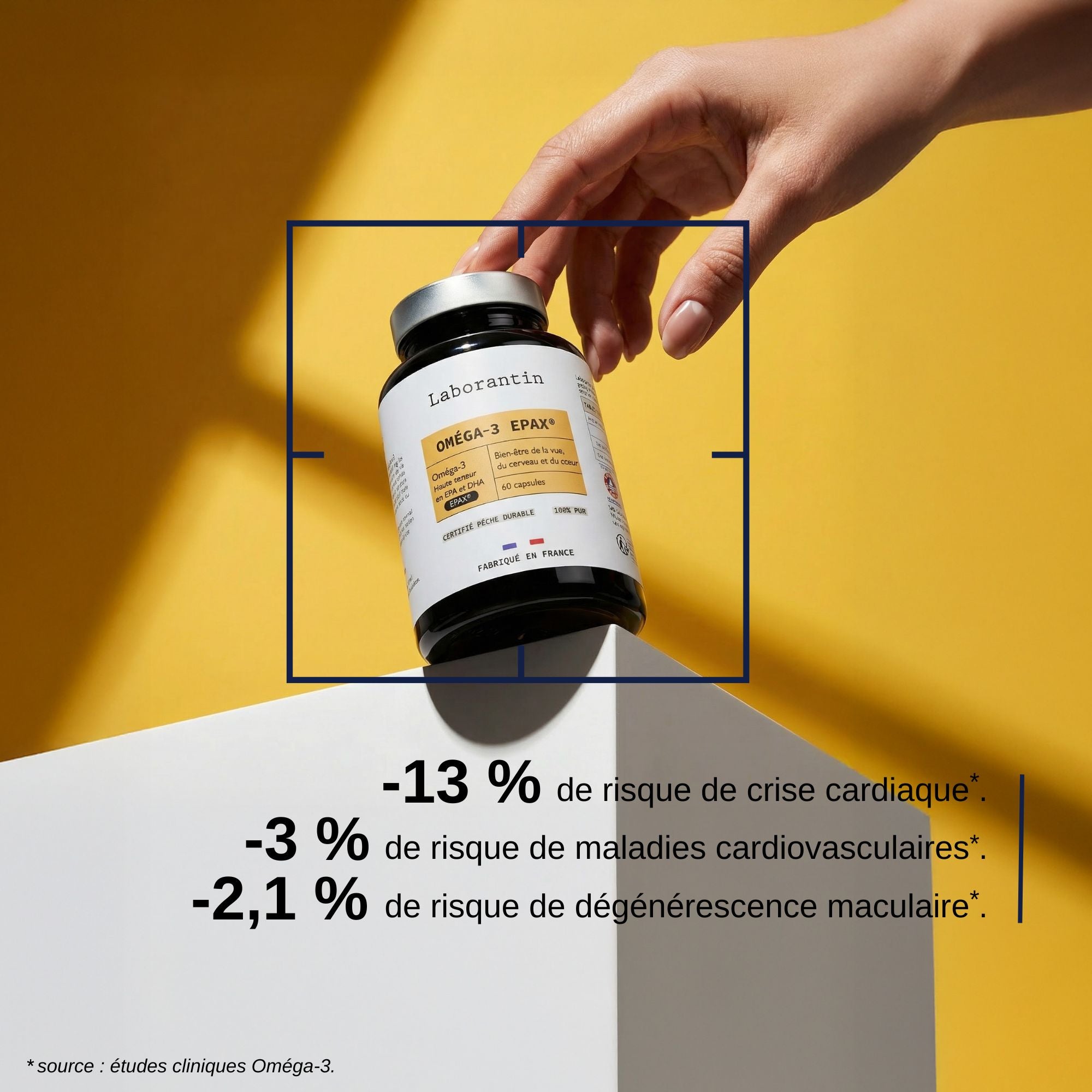 Oméga-3 cœur et cerveau_Laborantin