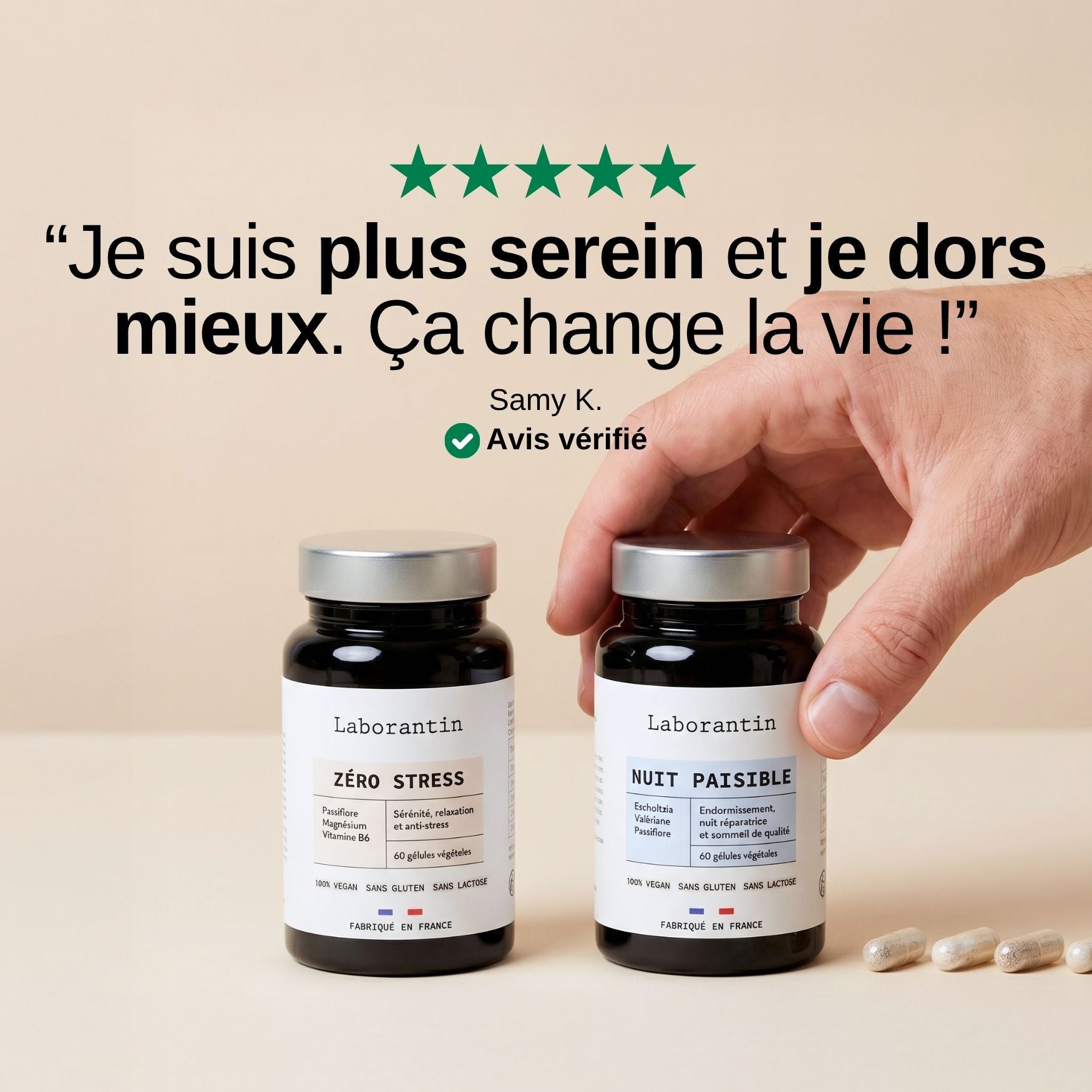 Efficacité compléments sérénité_Laborantin