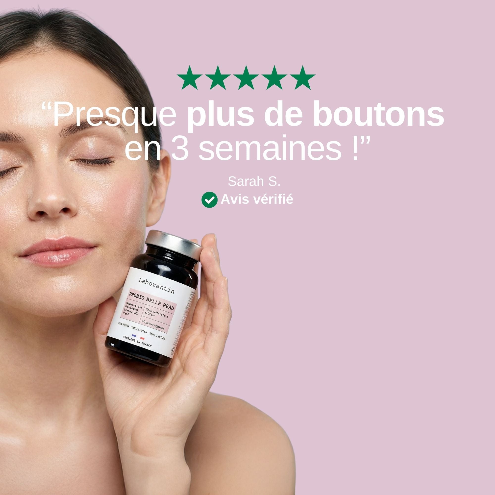Probiotiques peau nette_Laborantin