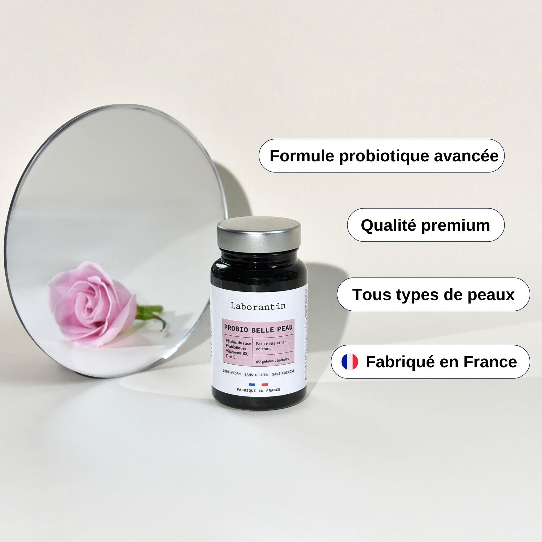 Probiotiques beauté de la peau_Laborantin