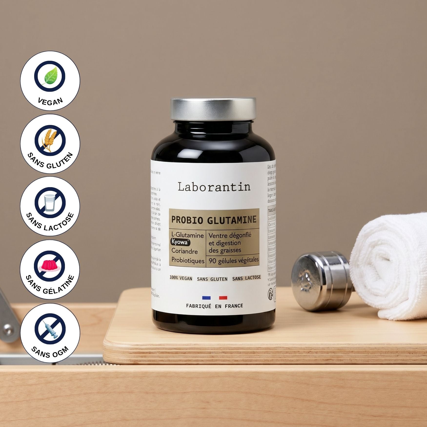 Probiotique Glutamine Efficace_Laborantin