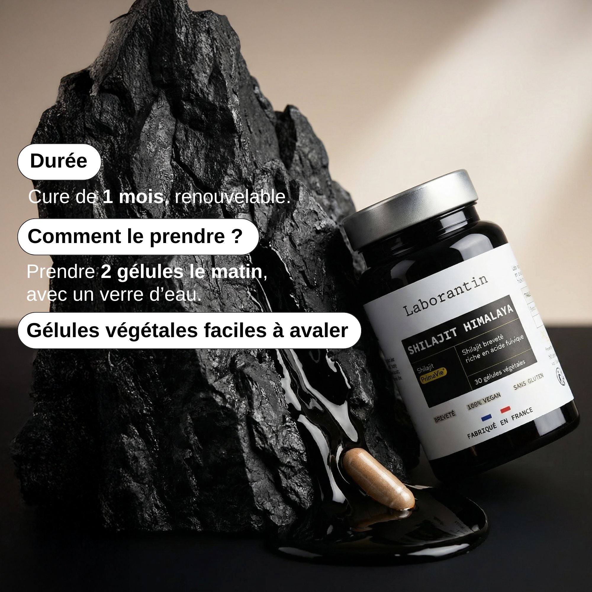 Shilajit Breveté Gélules_Laborantin