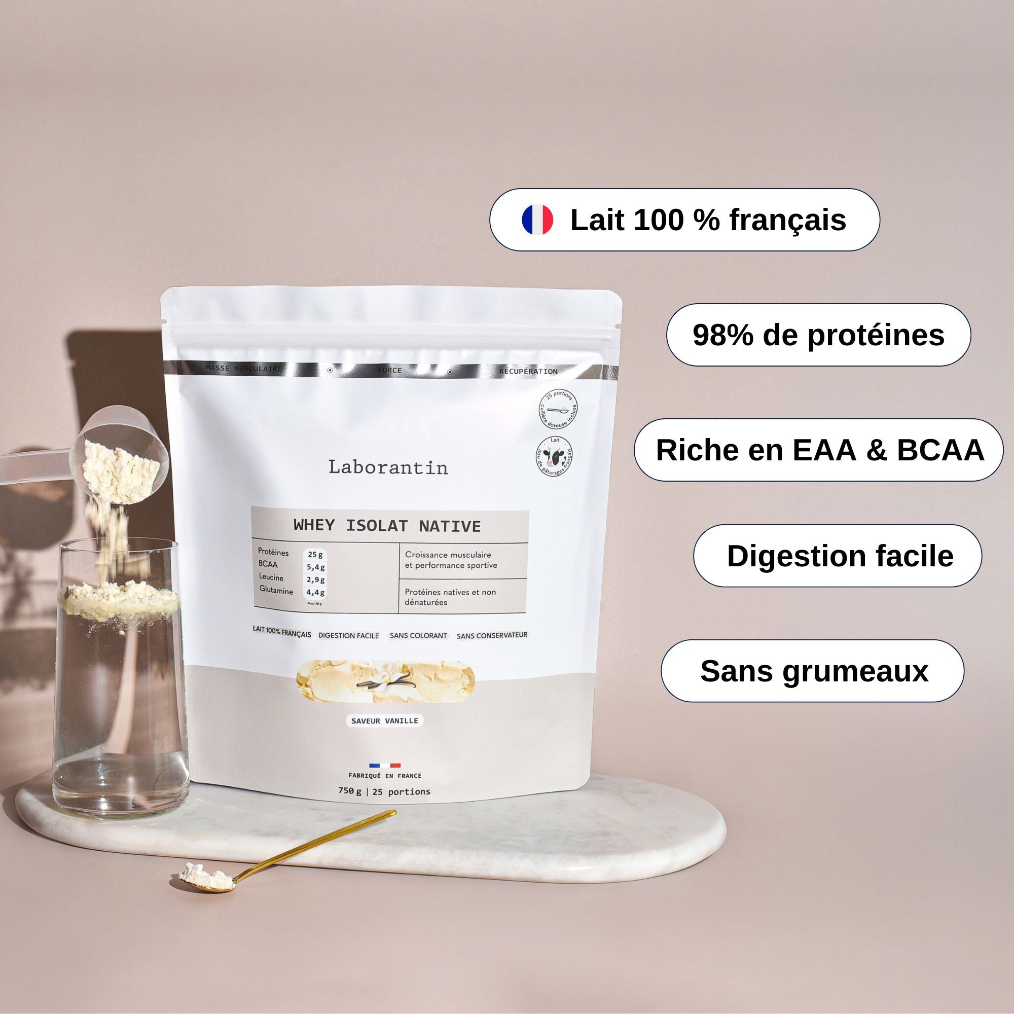 Whey Vanille 98% de protéines_Laborantin