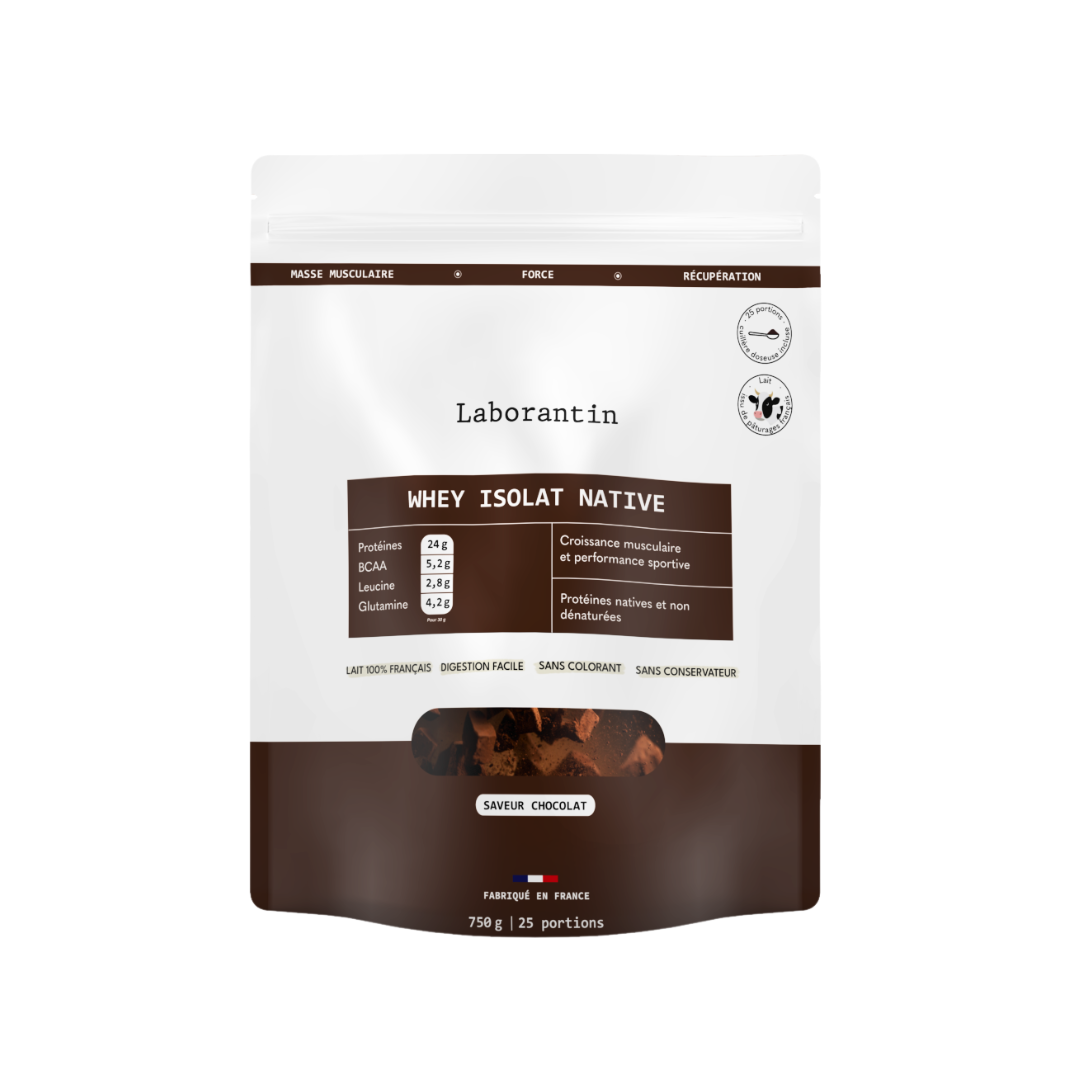 Whey Isolat goût chocolat_1 mois